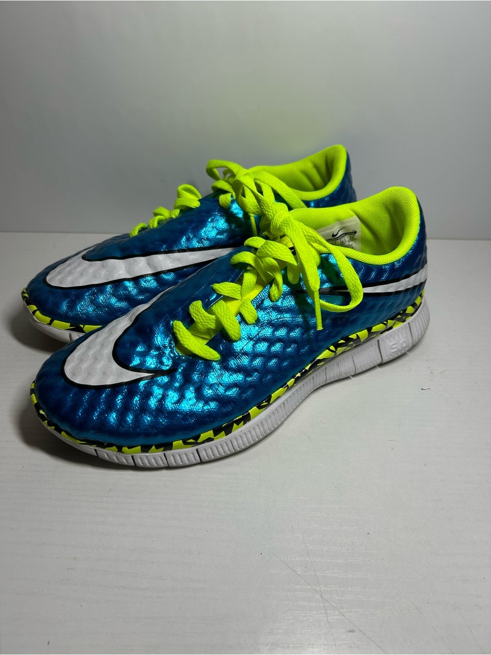 Nike Kids' Blue/Neon Green Athletic Shoes Nike hypervenom 5.0